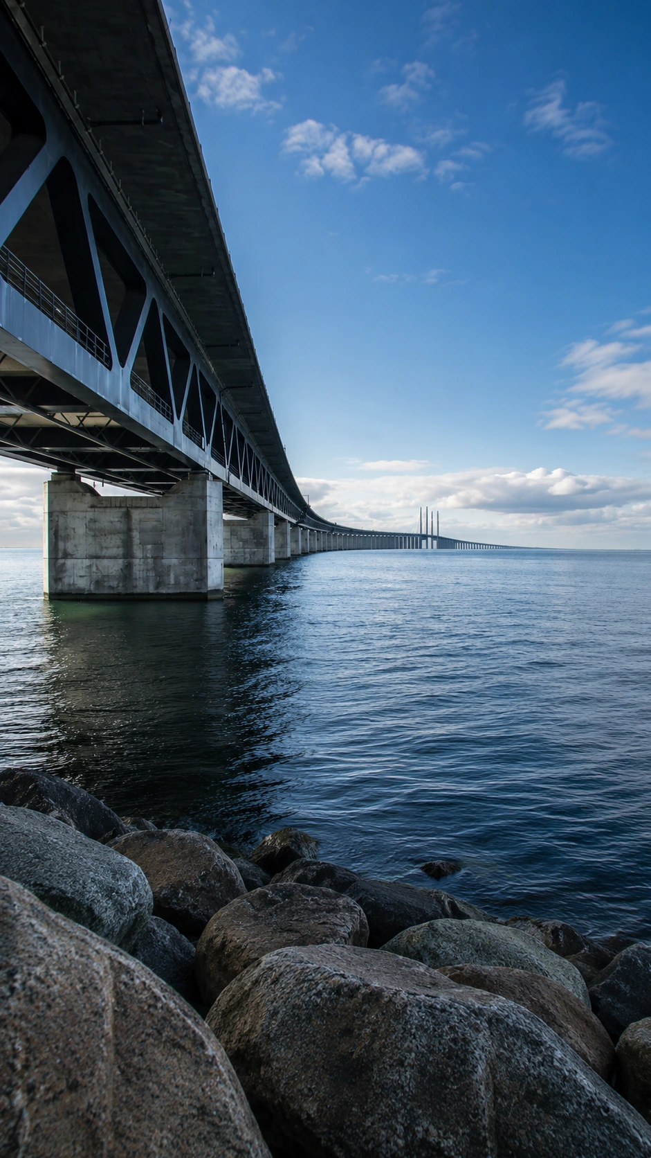 a bridge on the lake