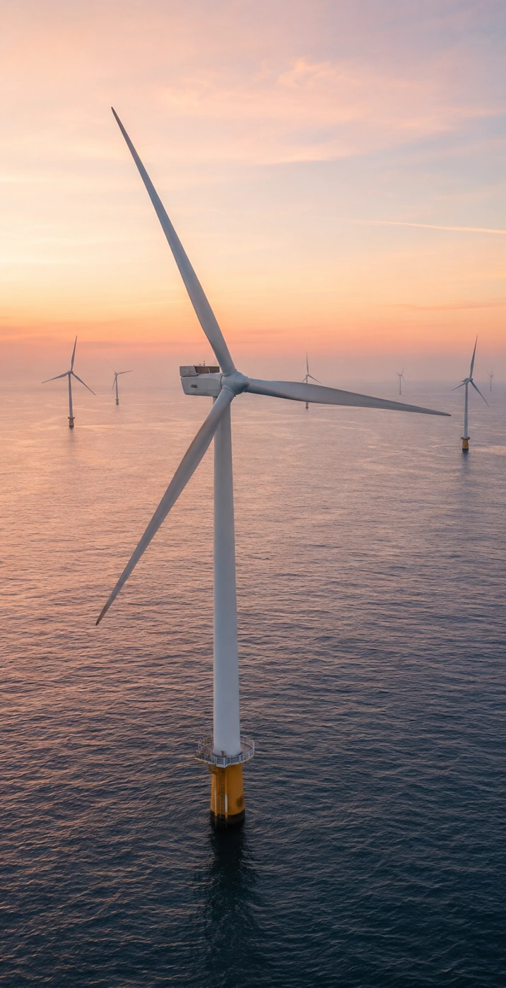 windmills in the ocean